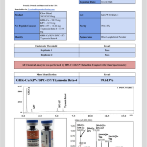 GHK-CU/BPC-157/TB-500/KPV KLOW Blend
