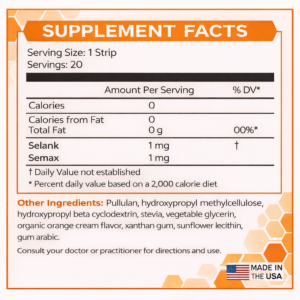 Melts Pro™ Selank + Semax Dissolving Strips